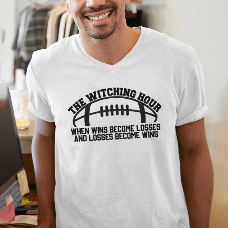 The Witching Hour When Wins Become Losses Baseball Premium Tri-Blend Men's V-Neck T-Shirt The Witching Hour When Wins Become Losses Baseball Premium Tri-Blend Men's V-Neck T-Shirt