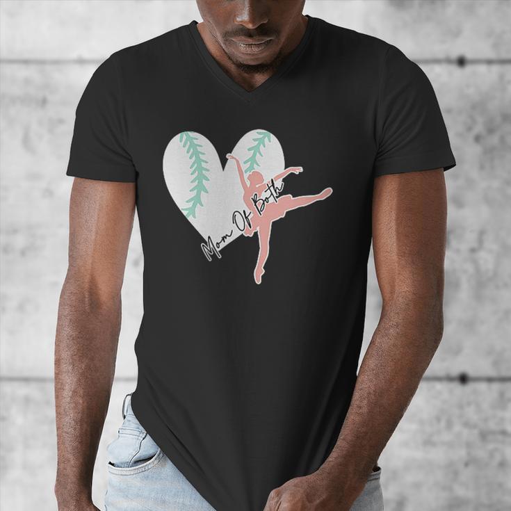 2 Sided Sorry Can't Dance Baseball Bye Mom Of Both Men's V-Neck T-Shirt 2 Sided Sorry Can't Dance Baseball Bye Mom Of Both Men's V-Neck T-Shirt