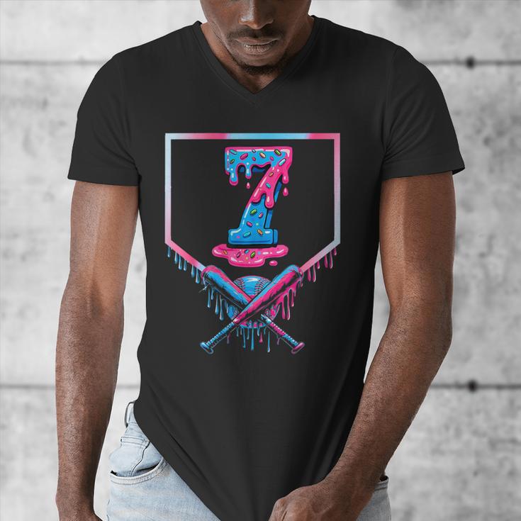 67 Six Seven Meme Baseball Ice Cream Drip 67 Gen Alpha Slang Men's V-Neck T-Shirt 67 Six Seven Meme Baseball Ice Cream Drip 67 Gen Alpha Slang Men's V-Neck T-Shirt