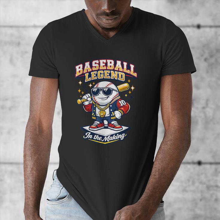 Baseball Cute Youth Ice Cream Valentine Day Sporty Fun Men's V-Neck T-Shirt Baseball Cute Youth Ice Cream Valentine Day Sporty Fun Men's V-Neck T-Shirt