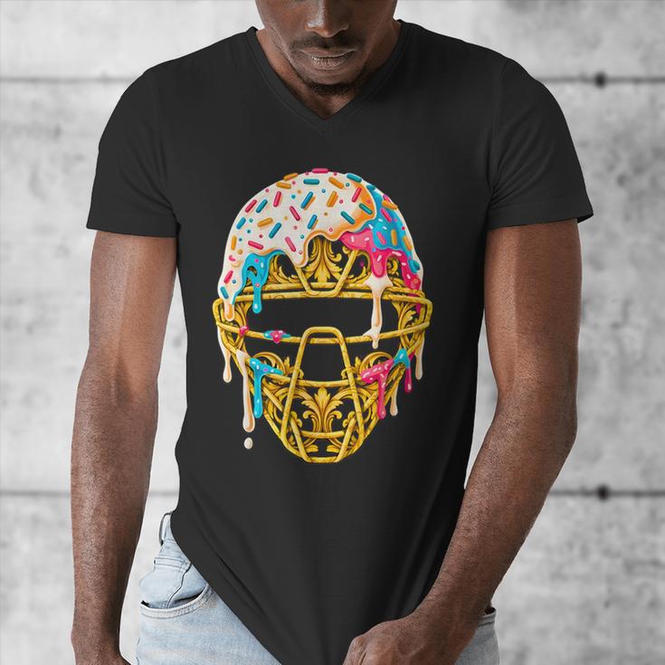 Baseball Drip For Boys Ice Cream Drip Youth Boys Catcher's Men's V-Neck T-Shirt Baseball Drip For Boys Ice Cream Drip Youth Boys Catcher's Men's V-Neck T-Shirt