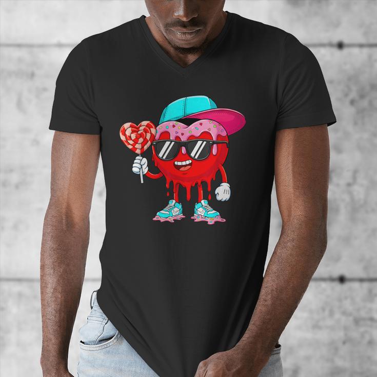 Baseball Drip Ice Cream Valentines Day Baseball Sport Boys Men's V-Neck T-Shirt Baseball Drip Ice Cream Valentines Day Baseball Sport Boys Men's V-Neck T-Shirt