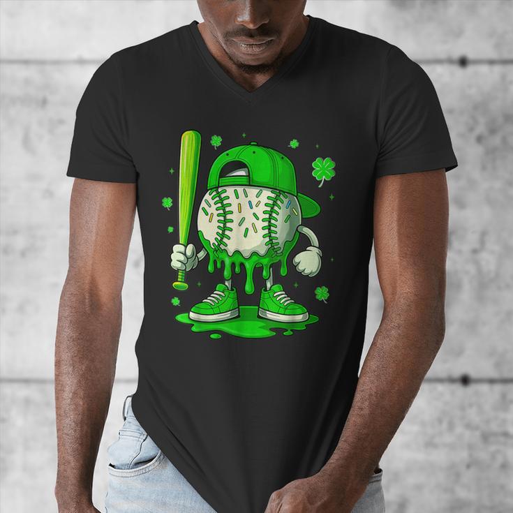 Baseball Drip Icecream Apparel Youth Boy St Patricks Day Men's V-Neck T-Shirt Baseball Drip Icecream Apparel Youth Boy St Patricks Day Men's V-Neck T-Shirt