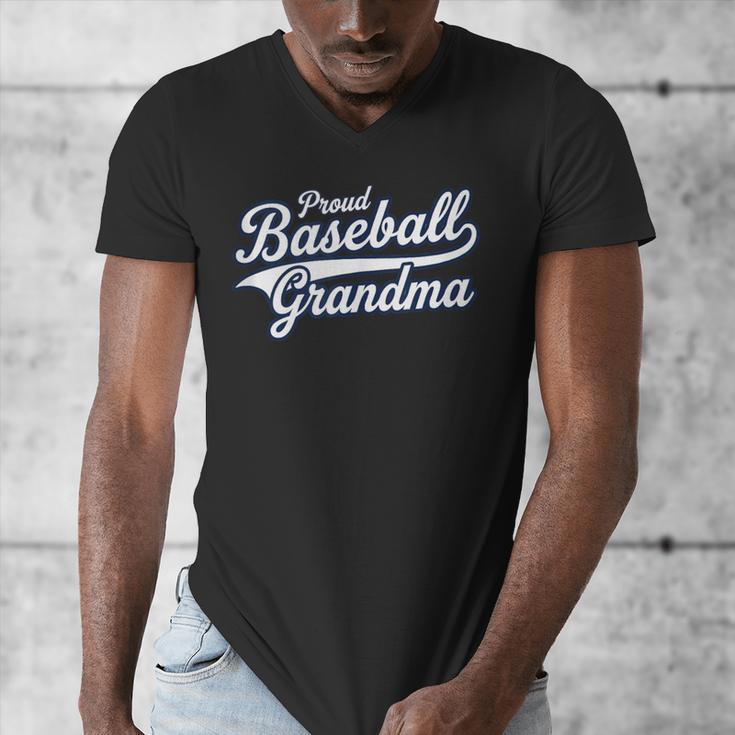 Baseball Grandma Graphic Men's V-Neck T-Shirt