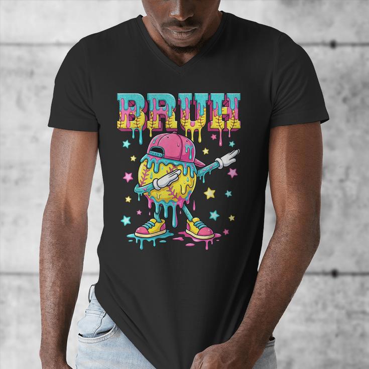 Baseball Life Style Apparel Youth Drip Baseball Boys Kid Men's V-Neck T-Shirt Baseball Life Style Apparel Youth Drip Baseball Boys Kid Men's V-Neck T-Shirt