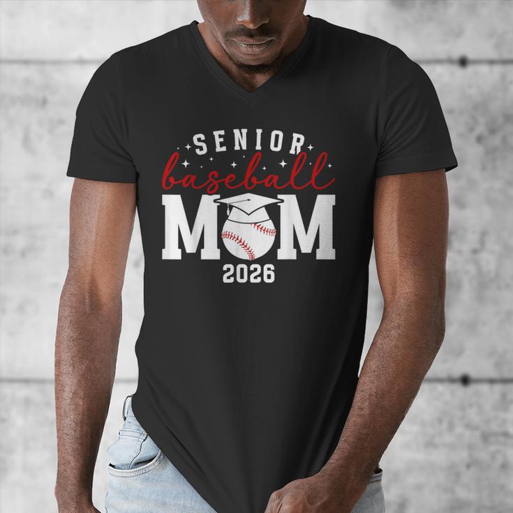 Baseball Senior Mom Of A Senior Baseball Player Mom 2026 Men's V-Neck T-Shirt