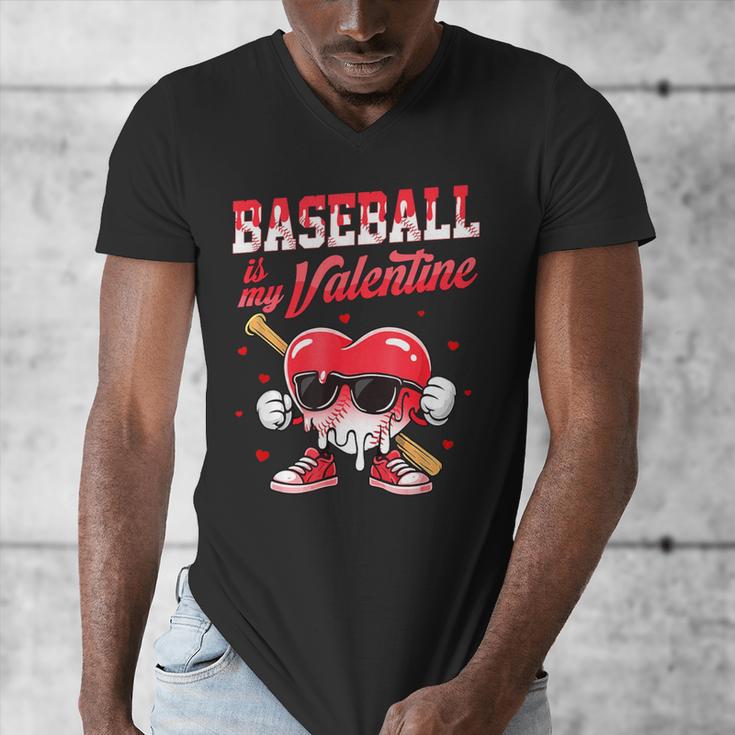 Baseball Is My Valentine Shirt Heart Drip Baseball Lovers Men's V-Neck T-Shirt Baseball Is My Valentine Shirt Heart Drip Baseball Lovers Men's V-Neck T-Shirt