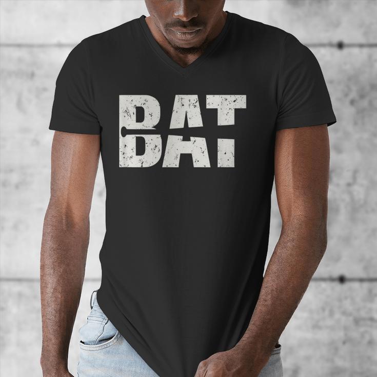 Cool Bat Dad Baseball Tee Women Kids Men's V-Neck T-Shirt Cool Bat Dad Baseball Tee Women Kids Men's V-Neck T-Shirt