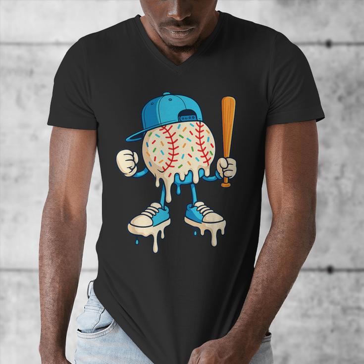 Cool Drip Baseball Shirt Youth Baseball Drip Men's V-Neck T-Shirt Cool Drip Baseball Shirt Youth Baseball Drip Men's V-Neck T-Shirt