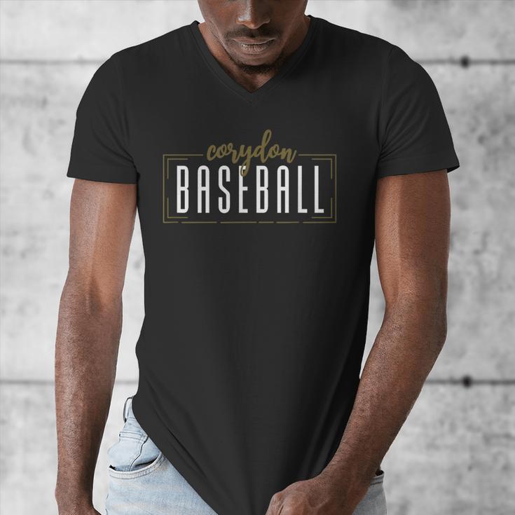 Corydon Baseball School Spirit Indiana Men's V-Neck T-Shirt