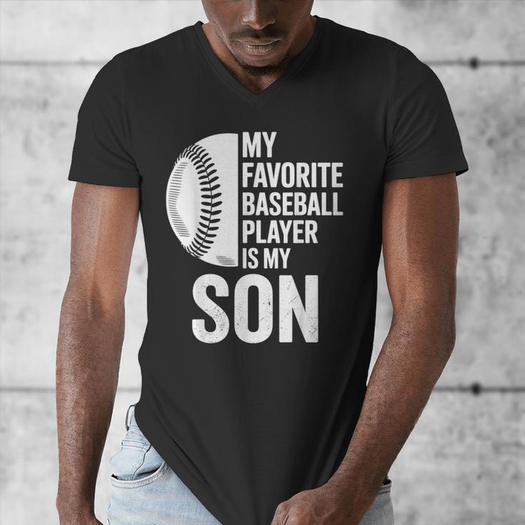 Cute Favorite Baseball Player Is My Son Women Men Men's V-Neck T-Shirt Cute Favorite Baseball Player Is My Son Women Men Men's V-Neck T-Shirt