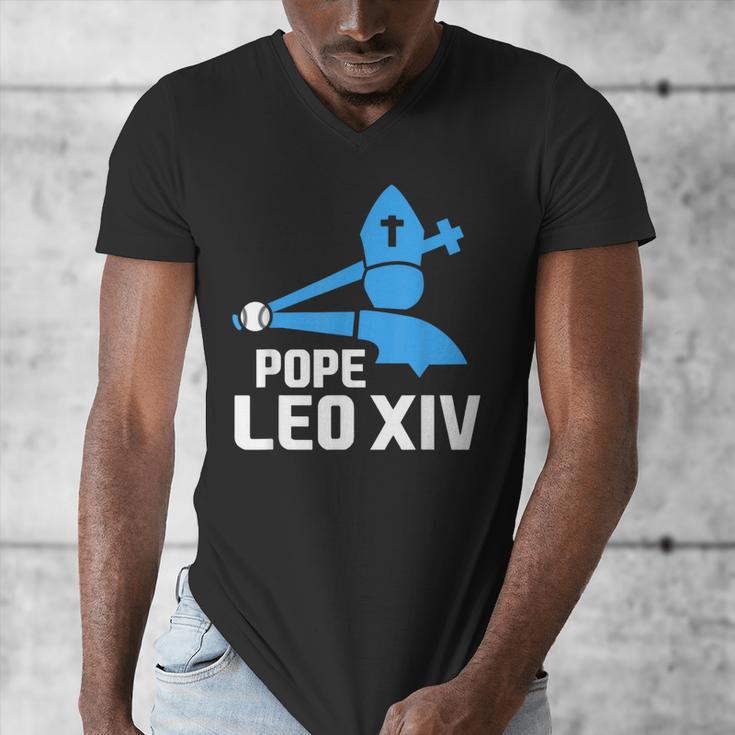 Da Pope Leo XIV Baseball Men's V-Neck T-Shirt Da Pope Leo XIV Baseball Men's V-Neck T-Shirt
