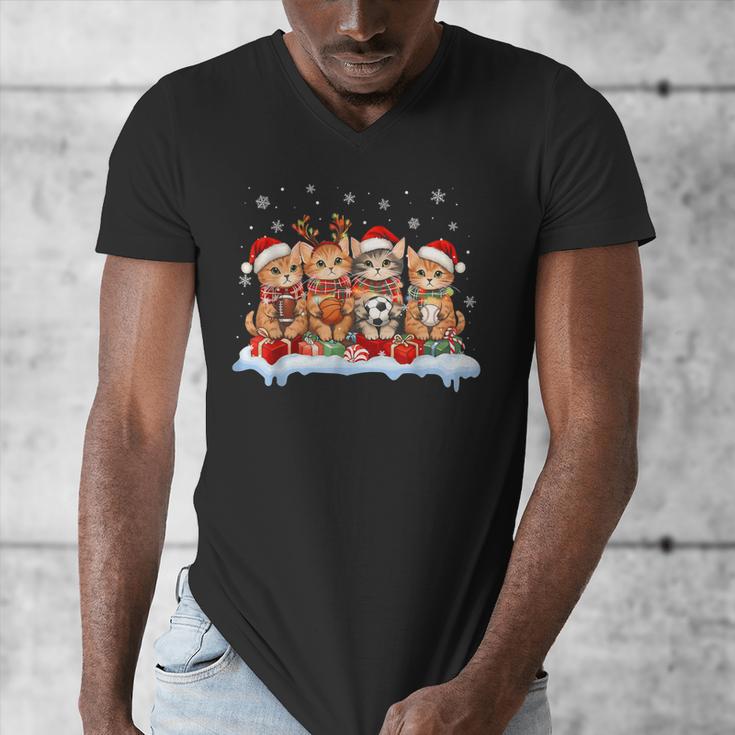 Football Baseball Basketball Player Sport Christmas Men's V-Neck T-Shirt Football Baseball Basketball Player Sport Christmas Men's V-Neck T-Shirt