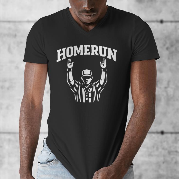 Football Referee Tee Touchdown Baseball Homerun Men's V-Neck T-Shirt