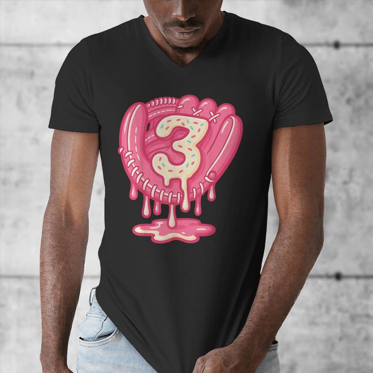 Ice Cream Baseball Glove 3rd Birthday Edition Men's V-Neck T-Shirt