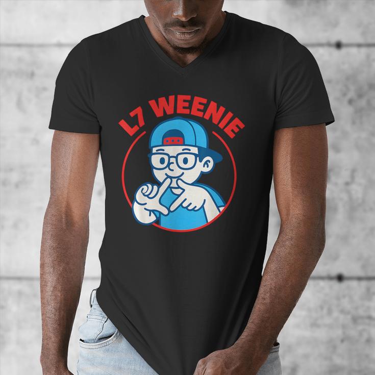 L7 Weenie Baseball Softball Men's V-Neck T-Shirt L7 Weenie Baseball Softball Men's V-Neck T-Shirt