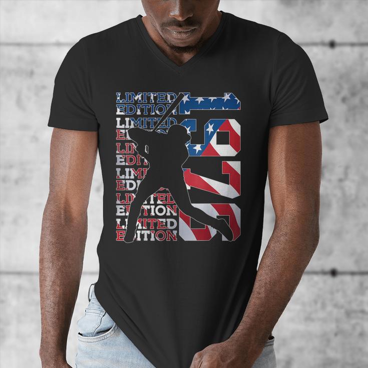 Limited Edition 1976 Baseball 50TH Birthday Men's V-Neck T-Shirt Limited Edition 1976 Baseball 50TH Birthday Men's V-Neck T-Shirt