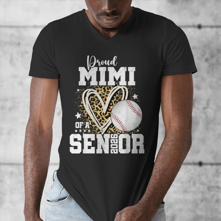 Proud Mimi Of A 2026 Senior Baseball Graduation Leopard Men's V-Neck T-Shirt