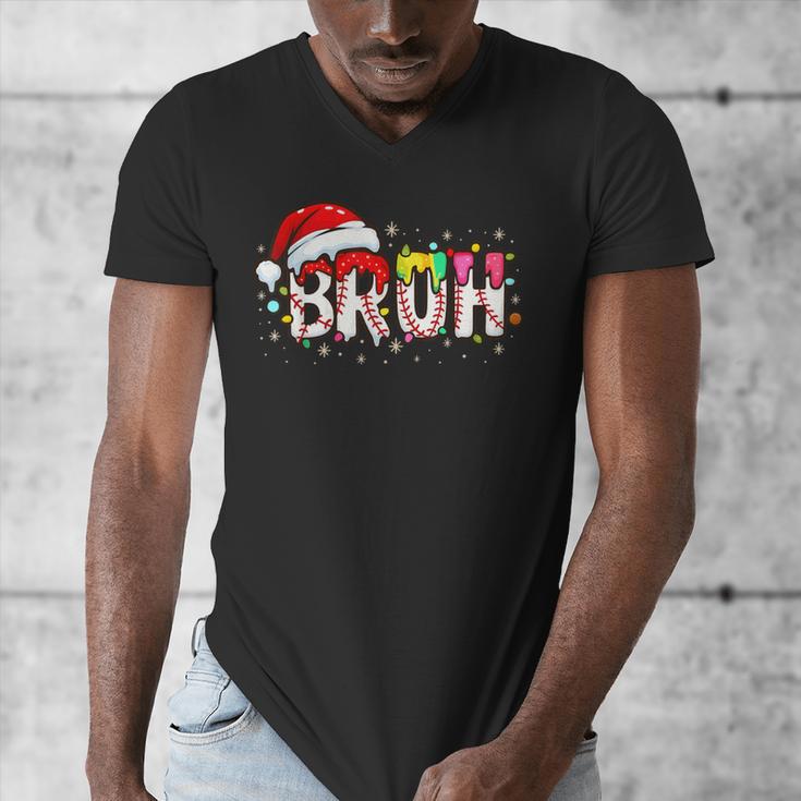 Santa Bruh Baseball Christmas Xmas Meme Pajamas Family Men's V-Neck T-Shirt Santa Bruh Baseball Christmas Xmas Meme Pajamas Family Men's V-Neck T-Shirt