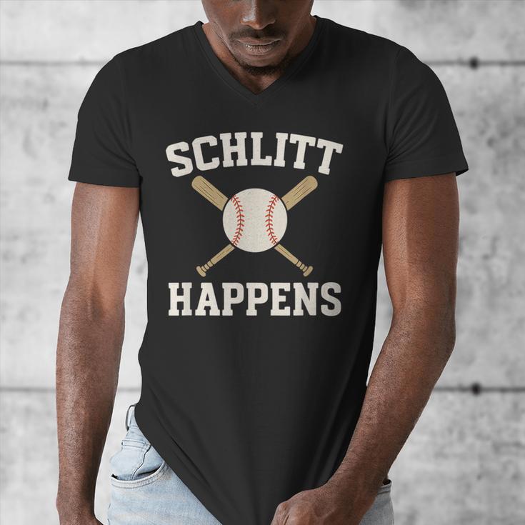 Schlitt Happens Baseball Apparel Love The Bronx Men's V-Neck T-Shirt