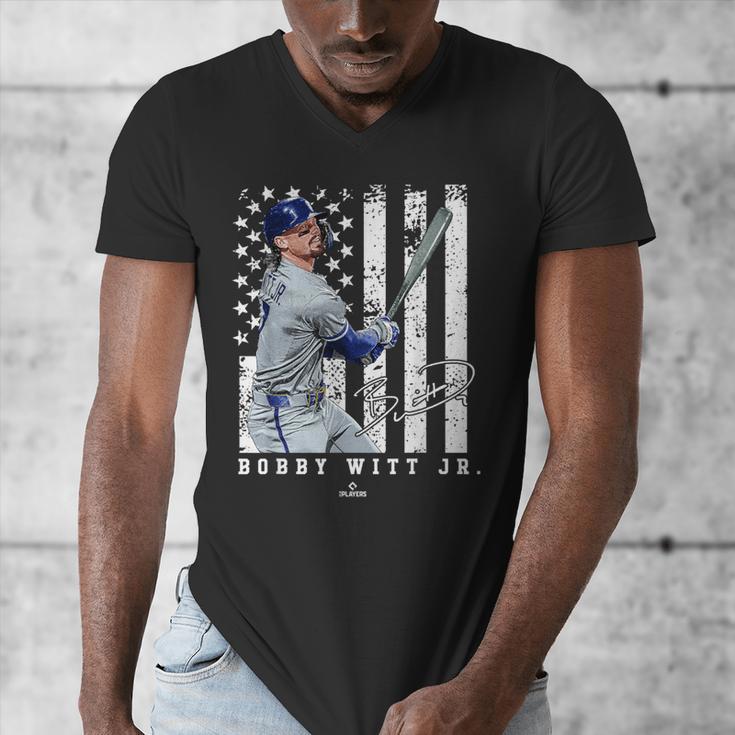 Show Your Pride Bobby WITT Jr Kansas City Baseball MLBPA Men's V-Neck T-Shirt Show Your Pride Bobby WITT Jr Kansas City Baseball MLBPA Men's V-Neck T-Shirt