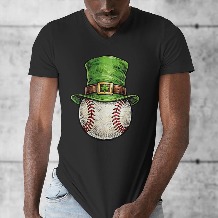 St Patricks Day Baseball Player Leprechaun Hat Men Boys Kids Men's V-Neck T-Shirt St Patricks Day Baseball Player Leprechaun Hat Men Boys Kids Men's V-Neck T-Shirt