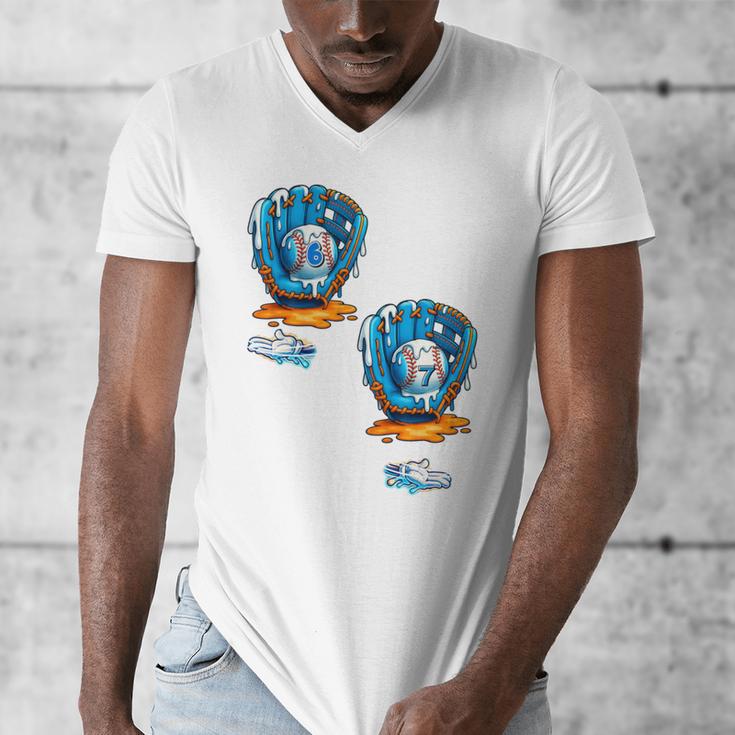 6-7 Meme Baseball Drip Team Glove Catcher Ice Cream Men's V-Neck T-Shirt 6-7 Meme Baseball Drip Team Glove Catcher Ice Cream Men's V-Neck T-Shirt