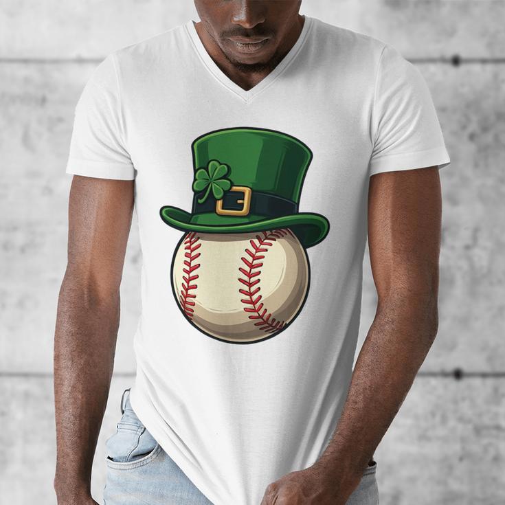 Baseball Leprechaun Hat Saint Patrick Retro Men's V-Neck T-Shirt