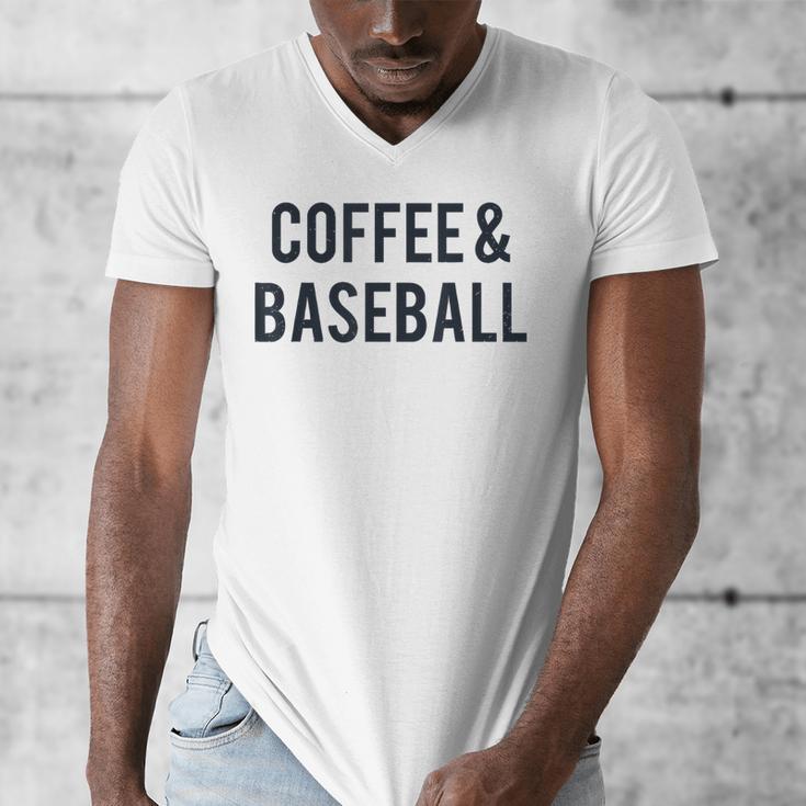 Coffee And Baseball Men's V-Neck T-Shirt