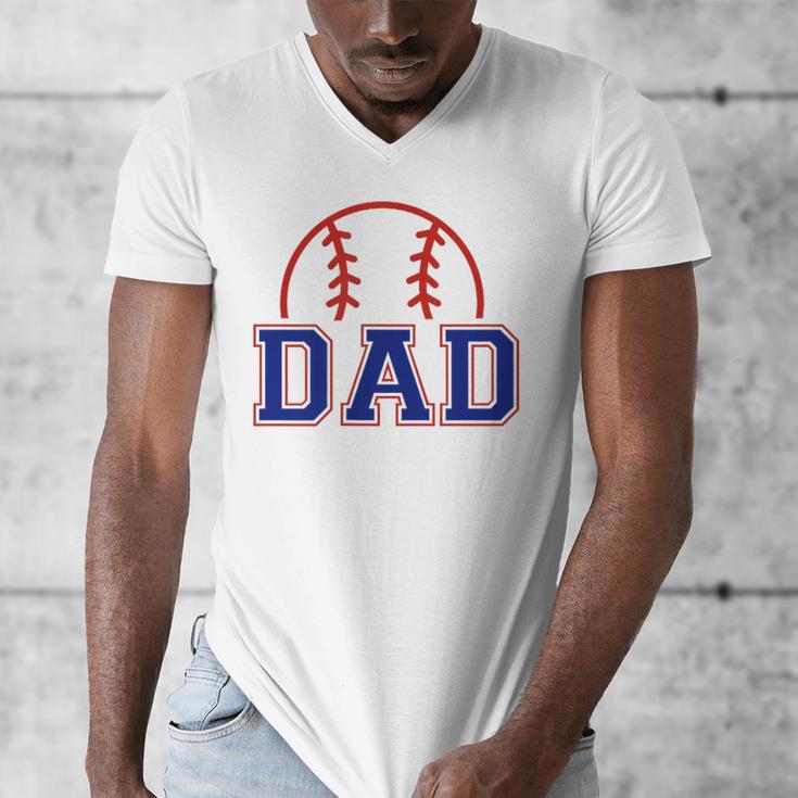 Dad Of Rookie 1st Birthday Baseball Boy Family Matching Men's V-Neck T-Shirt Dad Of Rookie 1st Birthday Baseball Boy Family Matching Men's V-Neck T-Shirt