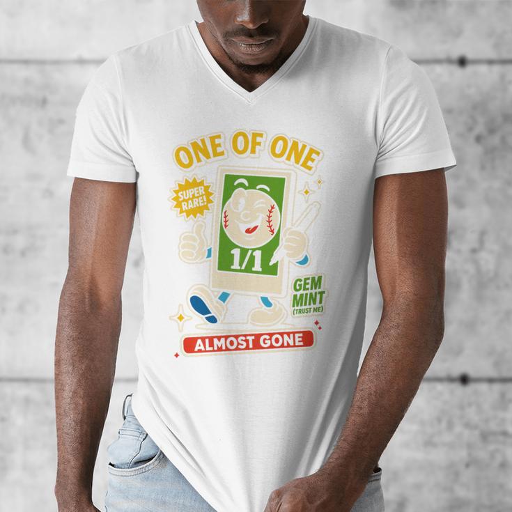 Hobby Trading Card Parody Humor 11 Baseball Cards Collector Premium Men's V-Neck T-Shirt