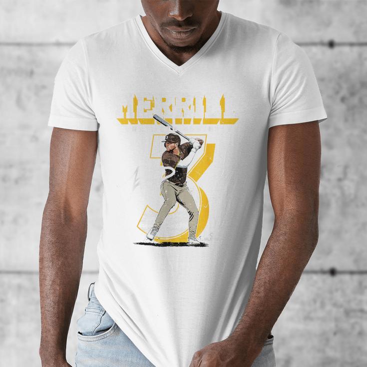 Jackson Merrill San Diego MLB Baseball Player MLBJME201M Men's V-Neck T-Shirt Jackson Merrill San Diego MLB Baseball Player MLBJME201M Men's V-Neck T-Shirt