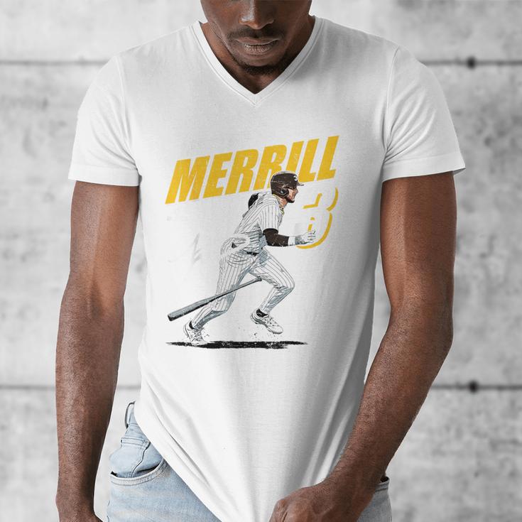 Jackson Merrill San Diego MLB Baseball Player MLBJME204M Men's V-Neck T-Shirt Jackson Merrill San Diego MLB Baseball Player MLBJME204M Men's V-Neck T-Shirt