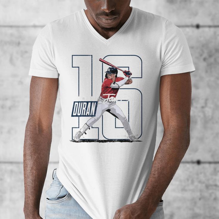 Jarren Duran Boston MLB Baseball Players MLBJDU202M Men's V-Neck T-Shirt Jarren Duran Boston MLB Baseball Players MLBJDU202M Men's V-Neck T-Shirt