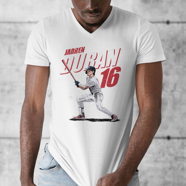 Jarren Duran Boston MLB Baseball Players MLBJDU204M Men's V-Neck T-Shirt