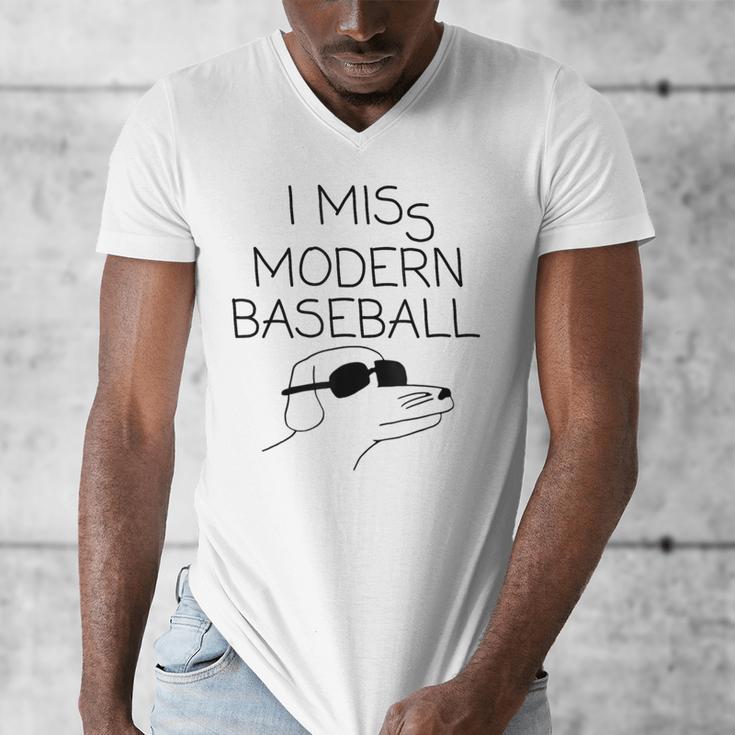 I Miss Modern Baseball Vintage Baseball Meme Tee Men's V-Neck T-Shirt