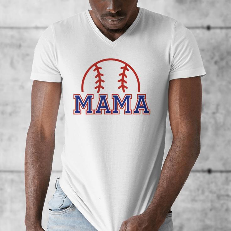 Mom Of Rookie 1st Birthday Baseball Boy Family Matching Men's V-Neck T-Shirt Mom Of Rookie 1st Birthday Baseball Boy Family Matching Men's V-Neck T-Shirt