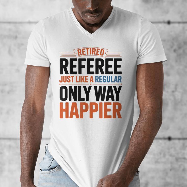 Retired Basketball Referee For Baseball Refs Men's V-Neck T-Shirt