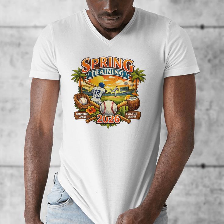 Spring Training 2026 Baseball Vintage Sunset Premium Tri-Blend Men's V-Neck T-Shirt Spring Training 2026 Baseball Vintage Sunset Premium Tri-Blend Men's V-Neck T-Shirt