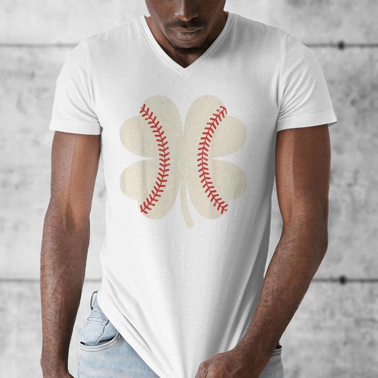 StPatrick’s Day Irish Shenanigans Baseball Fan Shamrock Tee Men's V-Neck T-Shirt