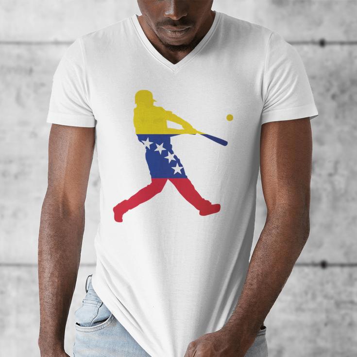 Venezuela Baseball Men's V-Neck T-Shirt