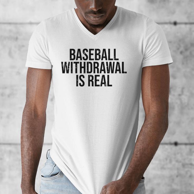 Vintage Baseball Withdrawal Is Real Premium Tri-Blend Men's V-Neck T-Shirt