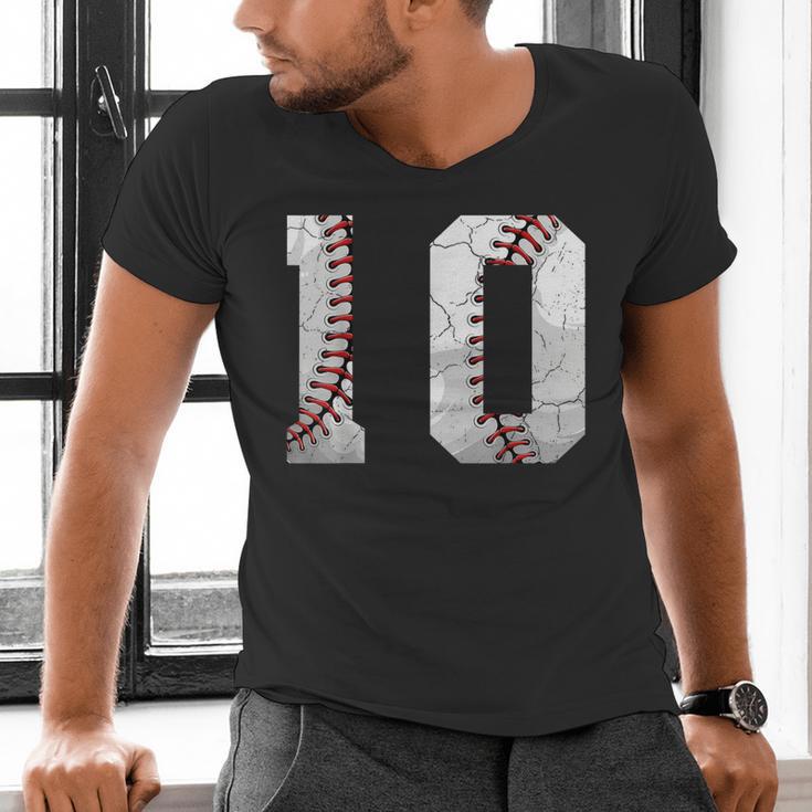 2016 10th Birthday Baseball Boys Kids Ten 10 Tenth Men's V-Neck T-Shirt 2016 10th Birthday Baseball Boys Kids Ten 10 Tenth Men's V-Neck T-Shirt