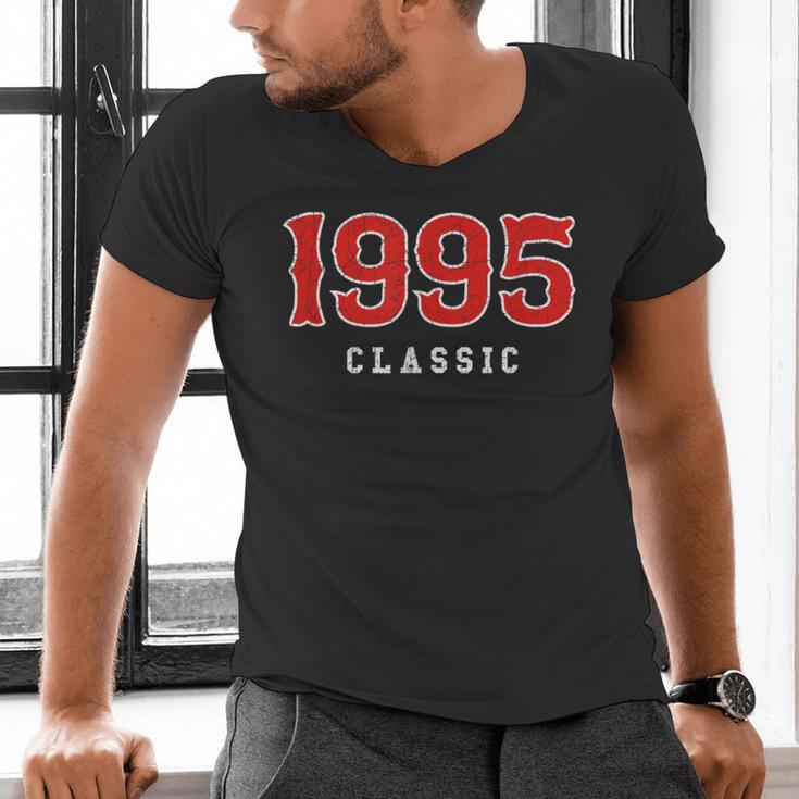 30 Year Old 1995 Classic Baseball Fan 30th Birthday Men's V-Neck T-Shirt 30 Year Old 1995 Classic Baseball Fan 30th Birthday Men's V-Neck T-Shirt