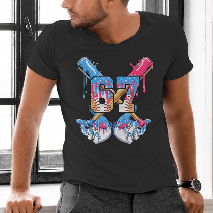 67 Baseball Drip Birthday Boy For Men Boys Kids Youth Men's V-Neck T-Shirt 67 Baseball Drip Birthday Boy For Men Boys Kids Youth Men's V-Neck T-Shirt