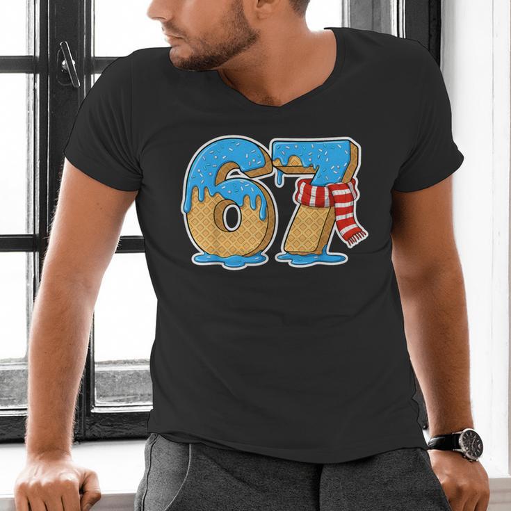 67 Ice Cream Drip Six Seven Baseball Drip 67 Boys Meme Men's V-Neck T-Shirt 67 Ice Cream Drip Six Seven Baseball Drip 67 Boys Meme Men's V-Neck T-Shirt