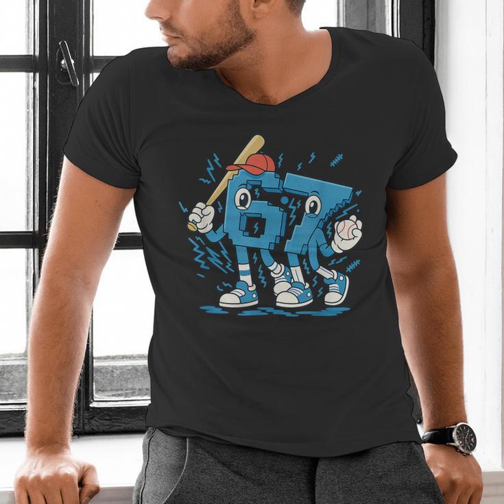 67 Six Seven 6-7 Italian Brainrot Kids Baseball Men's V-Neck T-Shirt 67 Six Seven 6-7 Italian Brainrot Kids Baseball Men's V-Neck T-Shirt