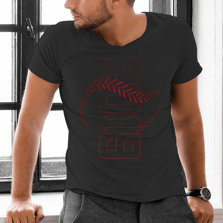 7 Years 2019 Baseball 7TH Birthday Men's V-Neck T-Shirt 7 Years 2019 Baseball 7TH Birthday Men's V-Neck T-Shirt