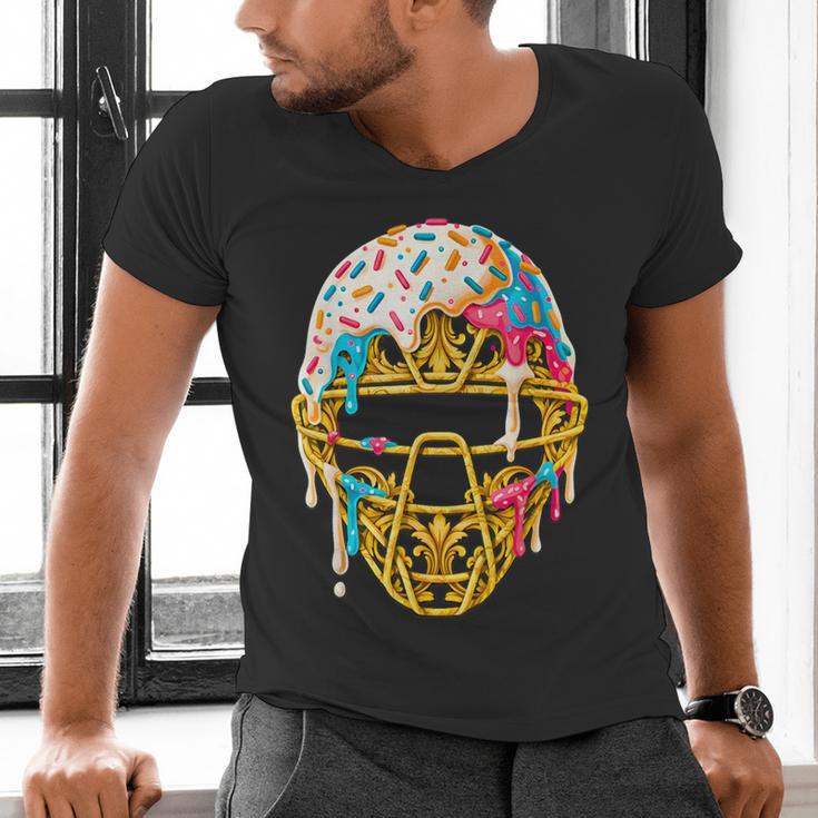 Baseball Drip For Boys Ice Cream Drip Youth Boys Catcher's Men's V-Neck T-Shirt Baseball Drip For Boys Ice Cream Drip Youth Boys Catcher's Men's V-Neck T-Shirt