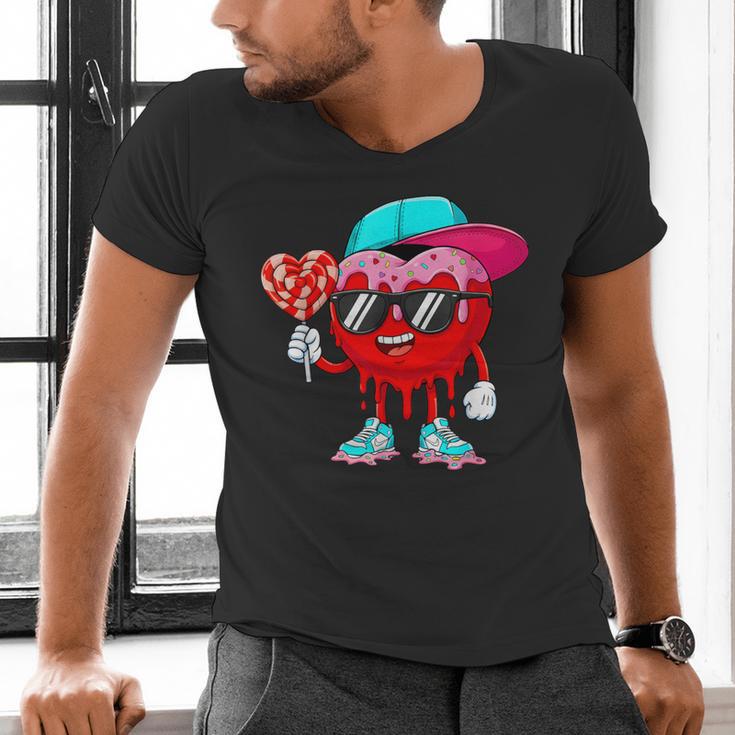 Baseball Drip Ice Cream Valentines Day Baseball Sport Boys Men's V-Neck T-Shirt Baseball Drip Ice Cream Valentines Day Baseball Sport Boys Men's V-Neck T-Shirt